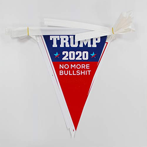 image for Know me Trump 2020 No More Bull Keep America Great Bunting Banner Indo
