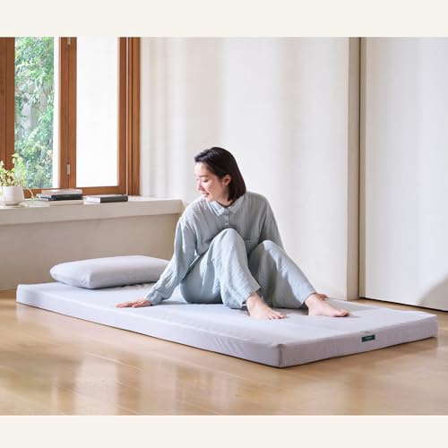 nishikawa 【 西川 】 suyara マットレス 【 スヤラドッツ ふとんタイプ】 シングル 厚さ8cm 点で支える凹凸構造 体圧分散 ハーモニーウェーブ構造 スマートスリット加工 丸めてコンパクト 圧縮梱包 敷布団 グレー HC05200600 [2]