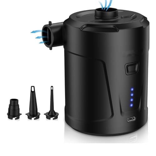 jiingekk Airs Pumps With 3 Airs Nozzles Quickly Airs Mattress Pumps Fast Inflate Deflate Pumps Portable Inflator Deflator Quickly Airs Pumps