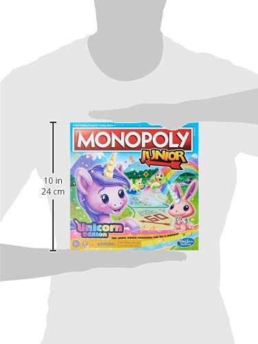 Monopoly Junior: Unicorn Edition Board Game For 2-4 Players, Magical-Themed Indoor Game For Kids Ages 5 And Up (Amazon Exclusive) #TOP4