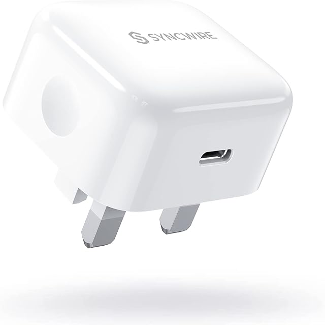 Syncwire PD 30W PPS USB C Plug Ultra Fast Wall Charger USB-C Power Adapter USBC Compatible with iPhone 14 13 12 Pro Max Google Pixel 7 6 Pro Samsung Galaxy S22 iPad MacBook Air