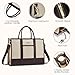 LOVEVOOK Laptop Tote Bags for Women Work Bag 15.6 inch Large Professional Teacher Purse Lightweight Computer Bag Briefcase Business Office, Apricot-chocolate