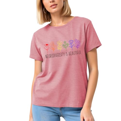 Image of Autism Teach Shirts Women Autism Awareness T Shirt Autism Support Tee Tops Autism Teacher Short Sleeve Shirt