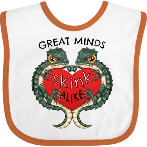 inktastic Great Minds Skink Alike- Reptile Humor Baby Bib