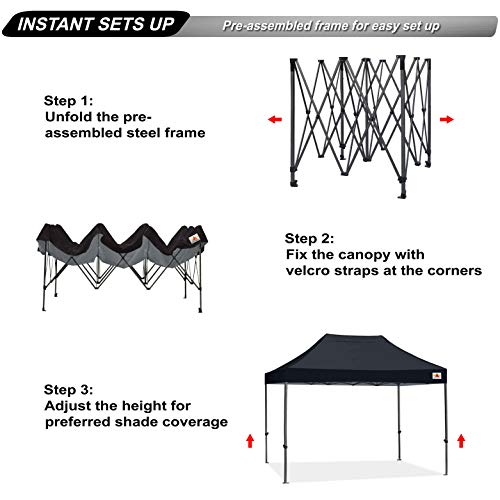 ABCCANOPY Patio Pop Up Canopy Tent 10x15 CommercialSeries