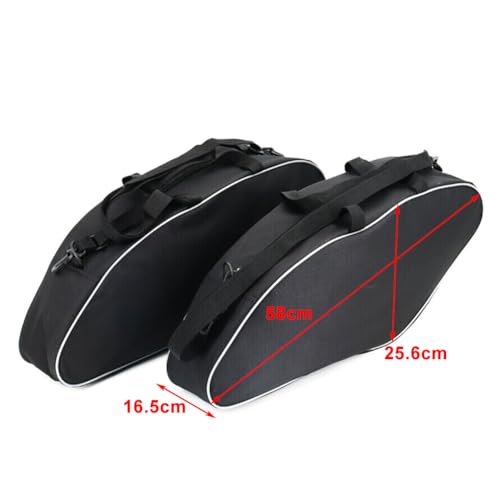 Bolsa interna para alforjas de motocicleta Rbanna1 compatible con Harley FLSB Softail Sport Glide 2018+ y FXLRST Low Rider ST 2022, color negro miniatura 4