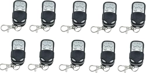 SQUADO Set of 10 Universal Remote Control Automatic Gate Duplicator Wireless Remote Universal 433MHz, Black - Image 4