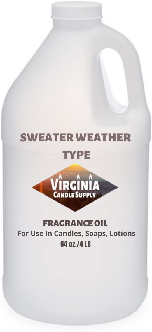 Sweater Weather Fragrance Oil (Our Version of The Brand Name) (64 oz Jug) for Candle Making, Soap Making, Tart Making, Room Sprays, Lotions, Car Fresheners, Slime, Bath Bombs, Warmers……