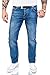 Produktbild Lorenzo Loren Herren Jeans Hose Denim Jeans Used-Look Regular-Fit [LL327 - Hellblau - W44 L38]
