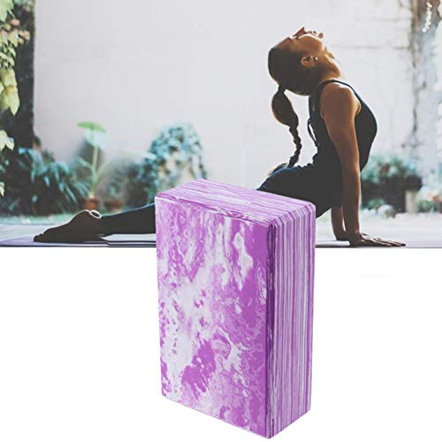 Yoga Brick Yoga Block Foam Pilates Head Block High Density Foam Block Support Deepen for Yoga Yoga Block Foam Yoga Block Set Pilates Blocks purple,2pcs