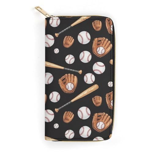 Large Capacity Baseball Ball Bat Wallet for Unisex, Wallets Easy to Carry, Compact Wallet for Outdoor Accessories