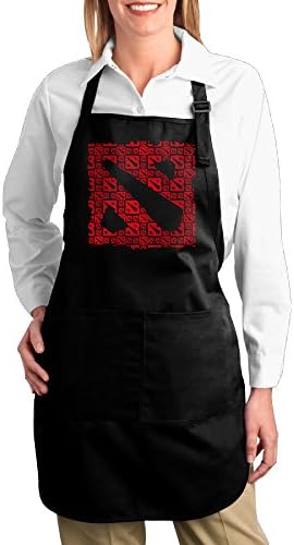 Women Cool Dota Logo Dota 2 Home Apron Baking Aprons Buckle Halter 7072cm (2 Color)