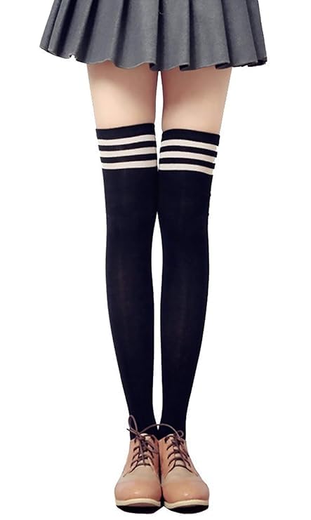 DEVANX CONFECTIONS Sockings, Micro Yarn Stocking, For Men & Women (Unisex), Knee Length Socks, Soccer Stockings (Black) Size-S/M/L 4