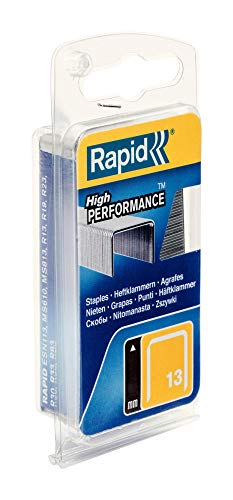 Rapid 40109520 40109520-Grapa 13/8mm. G 1.6M Blíster, Plateado, 8mm, Set de 1600 Piezas