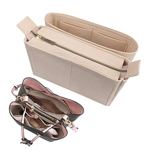 Purse Organizer Insert - For neonoe bag organizer - Advanced felt Wallet Organizer 2 Pack Setr Khaki-1009