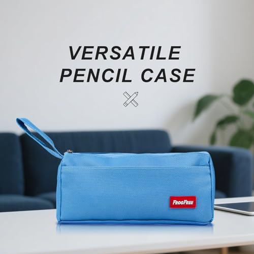 Image of Pencil Case with Zipper, Pencil Pouch for Students, Large Capacity Oxford Pen Bag for Girls, Portable Pouch for School & Office