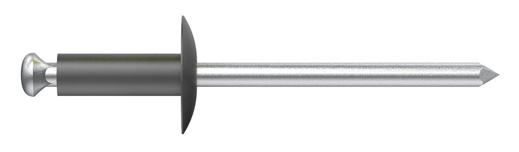 Rivet al/ac flor c.g. 12/4x16 n pour éviter l'arrachement des plastiques