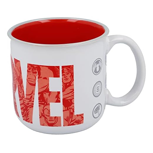 Taza desayuno de cerámica de 400 ml de Marvel