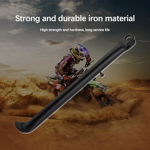 Image of Dirt Bike Kickstand Set,Motorcycle Kickstand Replacement with Spring Screw for Foot Side Support,Professional Dirt Bike Accessories for 70cc 90cc 110cc 125cc 138cc Pit Dirt Bikes
