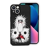ZALIX Anime Phone Case Designed for iPhone 15 with Classic Characters Soft Cell Phone Cover for iPhone 15 Black