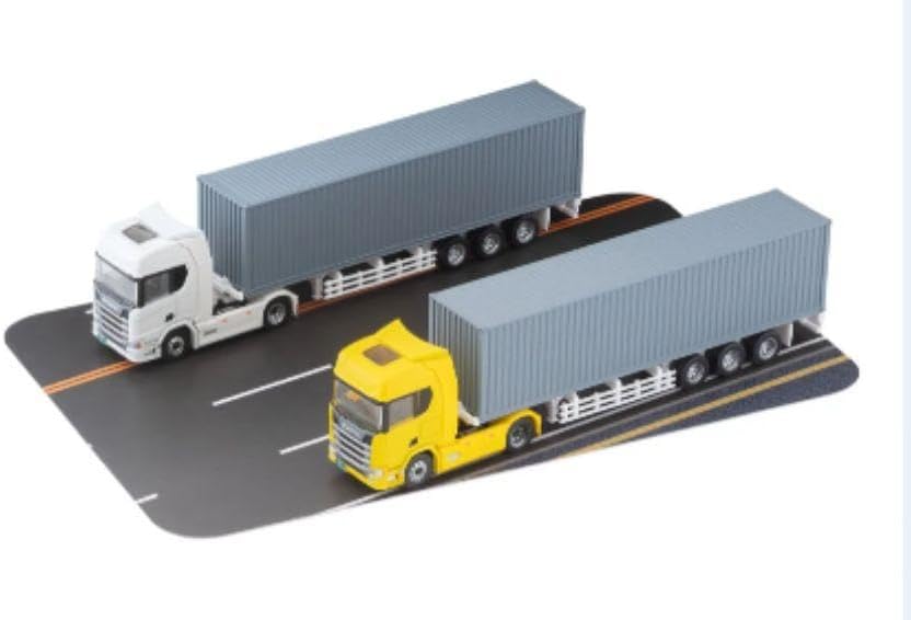 TimeMicro 1/64 トレーラー シルバー ベンツ アクトロス コンテナ 1/64