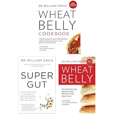 Super Gut, Wheat Belly, Wheat Belly Cookbook Collection 3 Books Set by Dr William Davis
