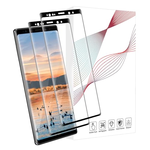 Bodyguard 2 Stück Schutzfolie für Panzerglas für Samsung Galaxy Note 9, 3D Curved Superdünn Kristallklar Keine Luftblasen Samsung Note 9 Bildschirmschutzfolie, Passexakt Anti-Dreck Note 9 Glas Folie