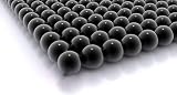 .68 Cal Paintball Balls 200 Count, Reusable PVC Nylon Practice Balls, Durable Training Paintballs for Target Use, Impact Resistant Design, Black Bulk Pack