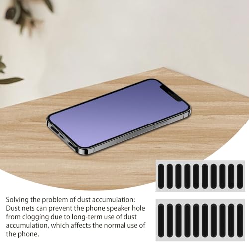Pegatina de altavoces de teléfono: red de malla a prueba de polvo, hoja de anti-polvo adhesivo | Bloqueador de teléfonos inteligentes universales, sello de protección de sonido móvil, accesorio de pro - imagen 3