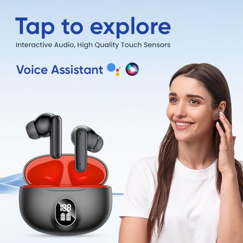 Image of YOYO pods Gaming Earbuds with Compact Design. 30 Hours Playtime, Bluetooth 5.3 + ENC, 13mm HD BASS Drivers, IPX5 Sweat-Proof,Built-in Mic for Android & iOS