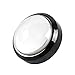 EG STARTS 4 Inches Arcade Buttons 100mm Larger Big Dome Convex Type LED Lit Illuminated Push Button for Compatible Arcade Machine DIY Kit & Raspberry Pi Game Part ( White )