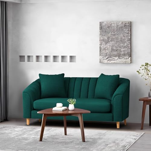 Image of Doraldo 2 Seater Sofa Set for Living Room (Pine) Premium Fabric Sofa