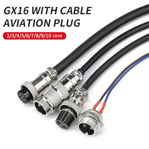Connecteur GX16 9 broches double fiche femelle câble de 30cm
