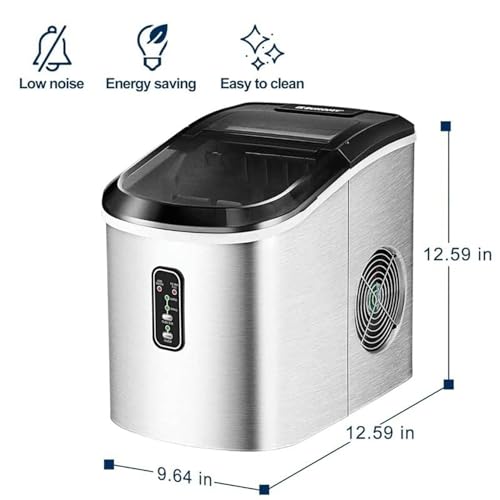 Máquina de hielo compacta eléctrica 26 lbs por día miniatura 6