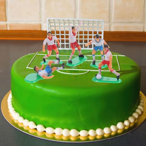 Accesorios de fútbol para decorar pasteles en fiestas de cumpleaños y eventos deportivos 4