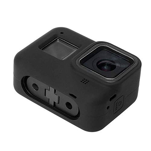 Capa de Silicone para GoPro Hero 8 Black + Cordão Ajustável Cor Preto