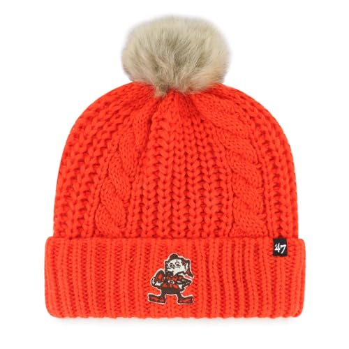Bonnet tricoté Meeko '47 avec pompon pour femme stylée en hiver