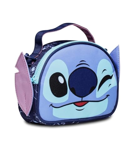 Bolso de Stitch para niña, bandolera infantil pequeña azul, minibolso shoulder bag Disney