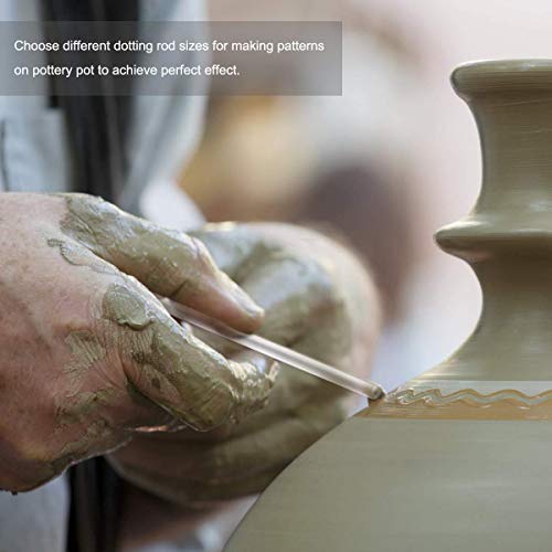 Sabahz Trading 8pcs Dotting Rods Acrylic Twist Sticks Wax Pencil Manicure Nail Art Tool,Mandala Art,Ceramic and Pottery Art - Image 6