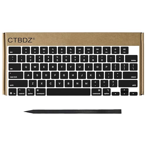 CTBDZ Teclas de teclado QWERTY de repuesto para MacBook Air de 13 pulgadas y 15 pulgadas M4 A3240 A3241 diseño estadounidense 2024-2025 (negro)