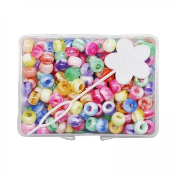 Jornería para el cabello con 210 anillos de resina para trenzas y manualidades de adolescentes