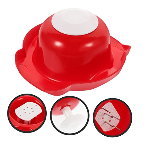 Cortadora y ralladora vegetal SOLUSTRE 3 piezas roja miniatura 4