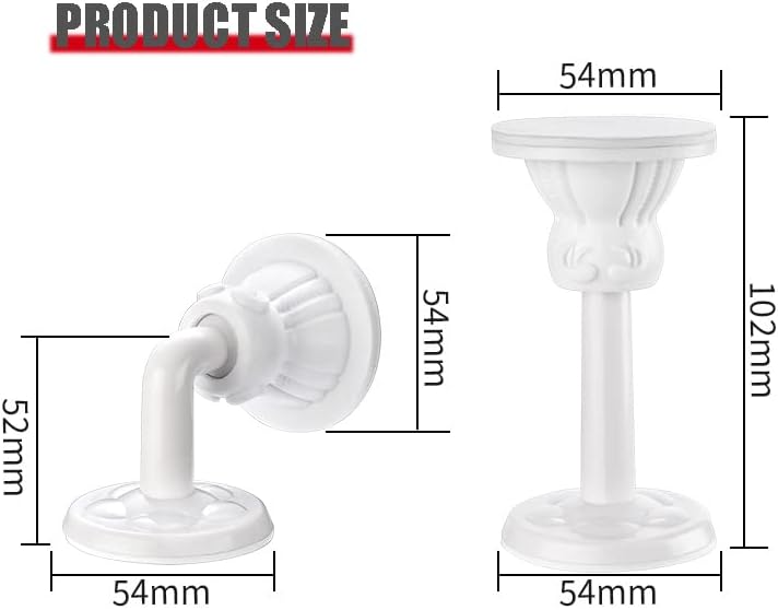 Amazon.co.jp: ドアストップドアウェッジバッファ、家具からの白いドアストッパー壁プロテクター、1.7インチ正方形ドアノブ壁プロテクター、壁用 シリコン厚みドアバンパー(サイズ:2個) (Size : 4 pcs) : ホーム＆キッチン ドアストップドアウェッジバッファー、ホワイトシリコン衝突防止ドアストッパー 壁プロテクター 自己完結型粘着ドアストッパー あらゆる種