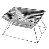 ⛺【Compact et léger】 Léger et facilement pliable, le design compact rend le réchaud d'extérieur facile à emballer dans un petit sac de rangement laisse plus de place dans votre sac à dos.