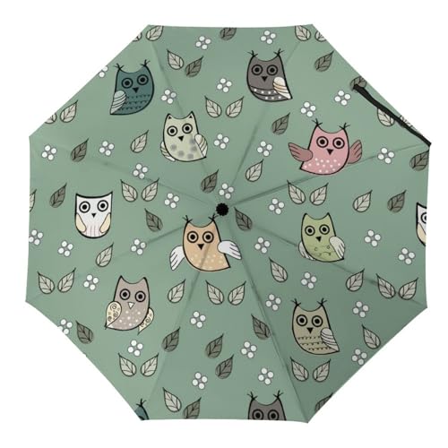 Parapluie pliable imperméable chouette contre les fuites