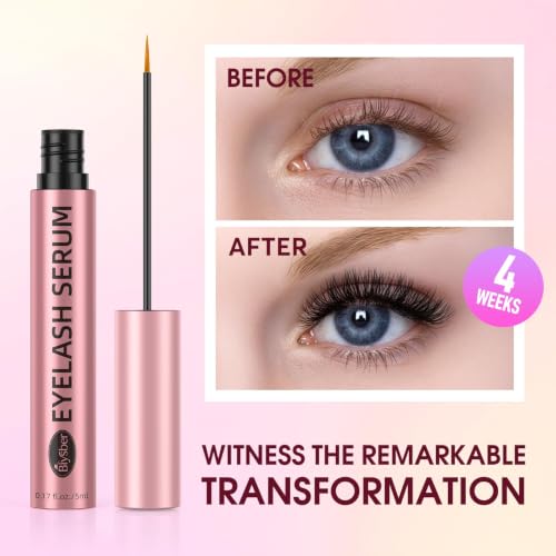 Image of Lash Serum for Eyelash Growth: Advanced Eyelash Growth Serum with Multi-Peptide, Vegan Lash Boost Enhancer for Sensitive Eyes, Thicker Formula for Longer, Fuller Looking Lashes
