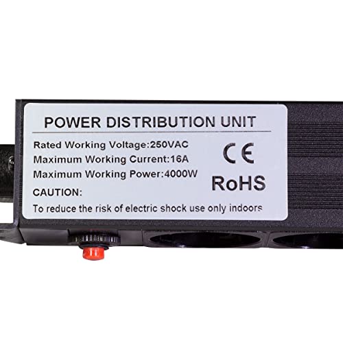 Unité de distribution d'alimentation rackable 8 prises 3500W