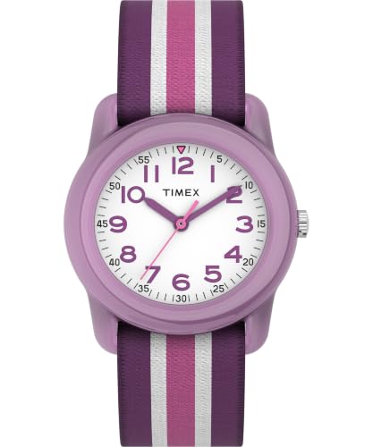 Timex Girls TW7C06100 Time Machines Purple/Pink Stripes...