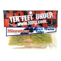 10 FEET UNDER クランクベイト 4個ワームセット NEWサイズ3.8インチ入荷！】【4パックまでネコポス便OK】Skip