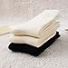 STARNAL Womens Cozy Crew Socks Winter Knit Thick Soft Casual Calf Socks for Girl 3 Pairs Size 5-10